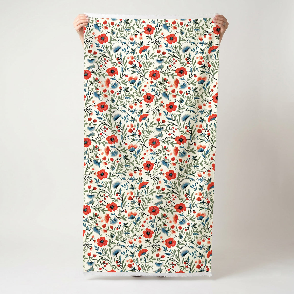 Shiloh Floral - Fabric - Painted Paper