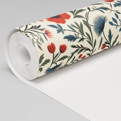 Shiloh Floral Wallpaper - Painted Paper