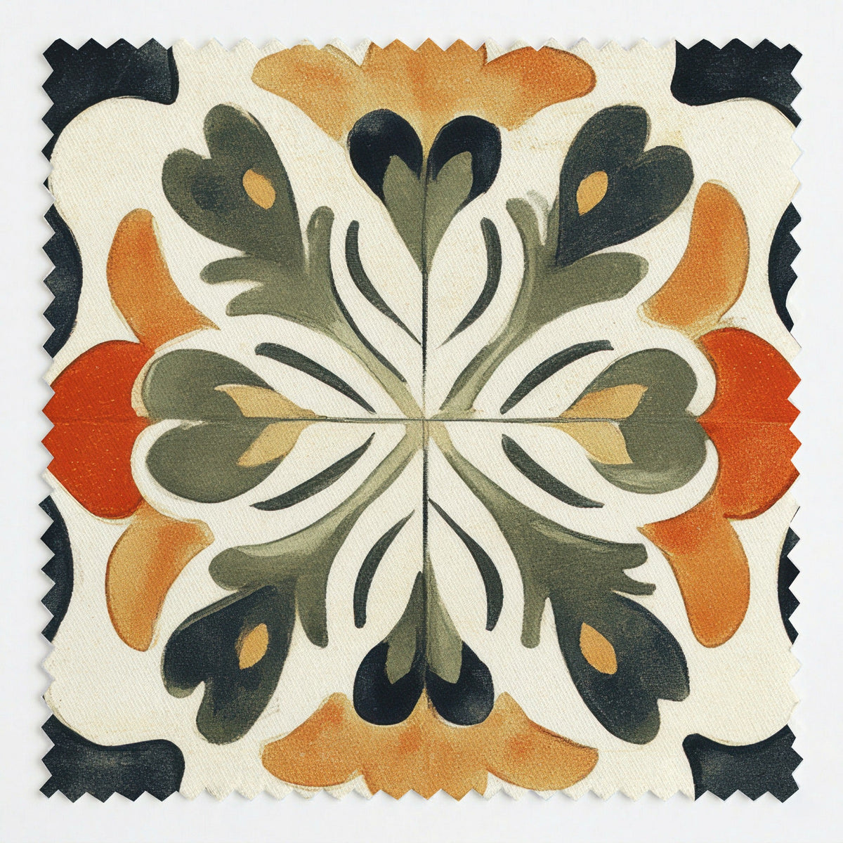 Sienna Crest - Fabric - Painted Paper