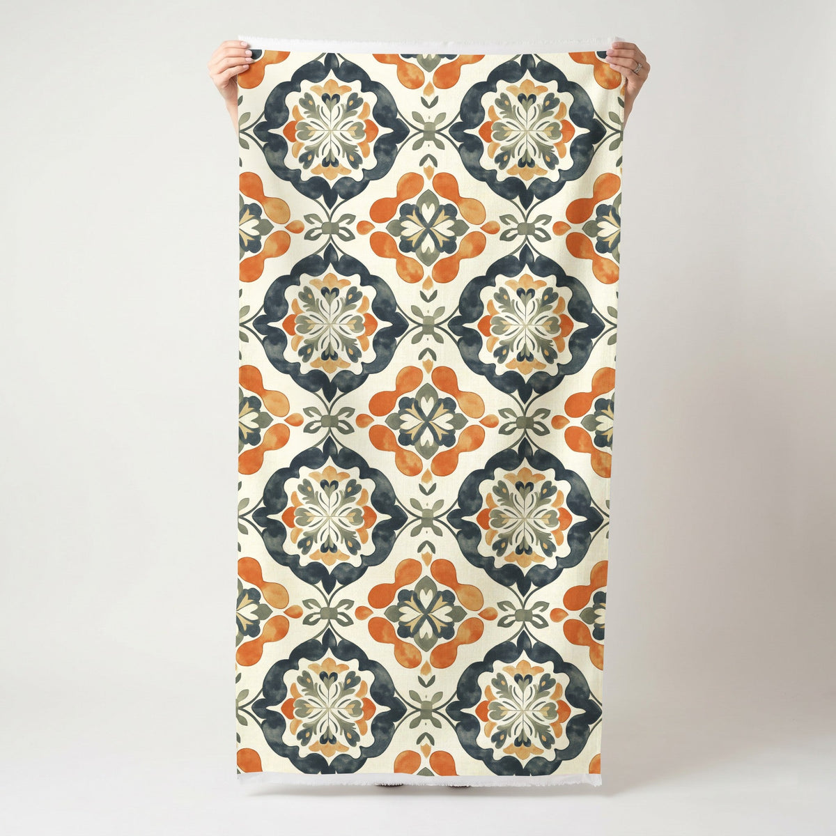 Sienna Crest - Fabric - Painted Paper
