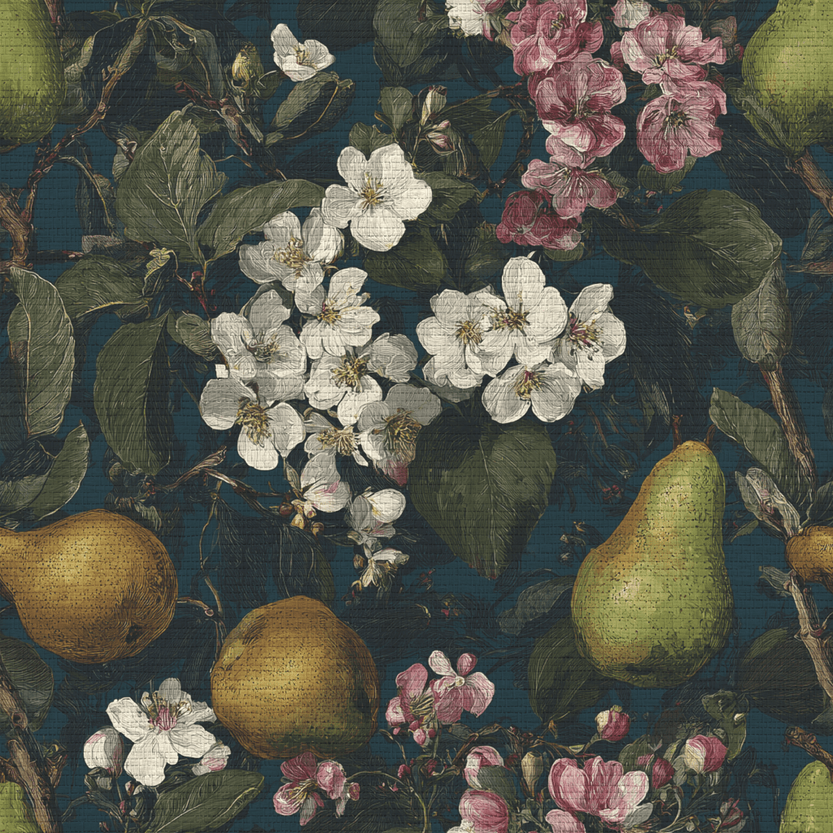 Silken Pear Faux Grasscloth Wallpaper - Painted Paper