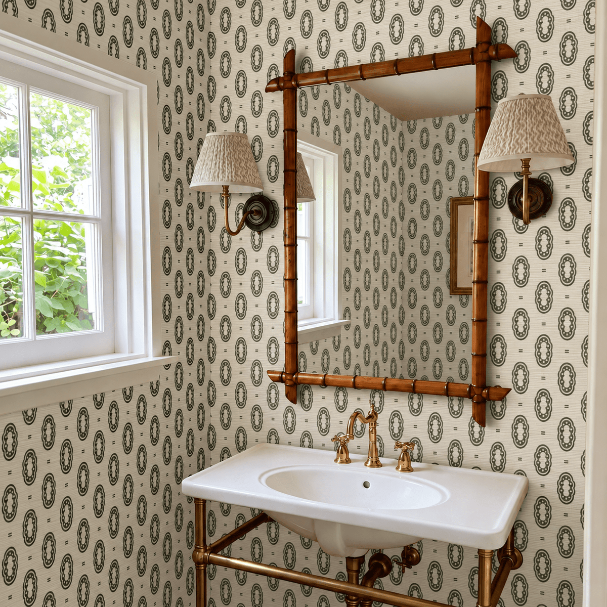 Sintra Keepsake Faux Grasscloth Wallpaper - Painted Paper