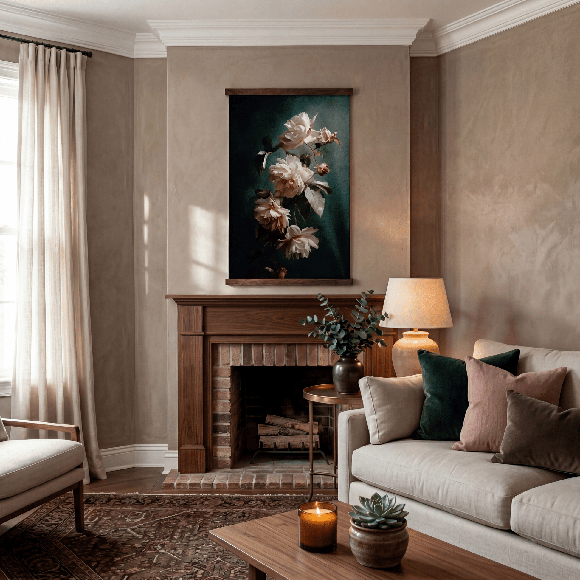 Sofia Florals - Tapestry - Painted Paper