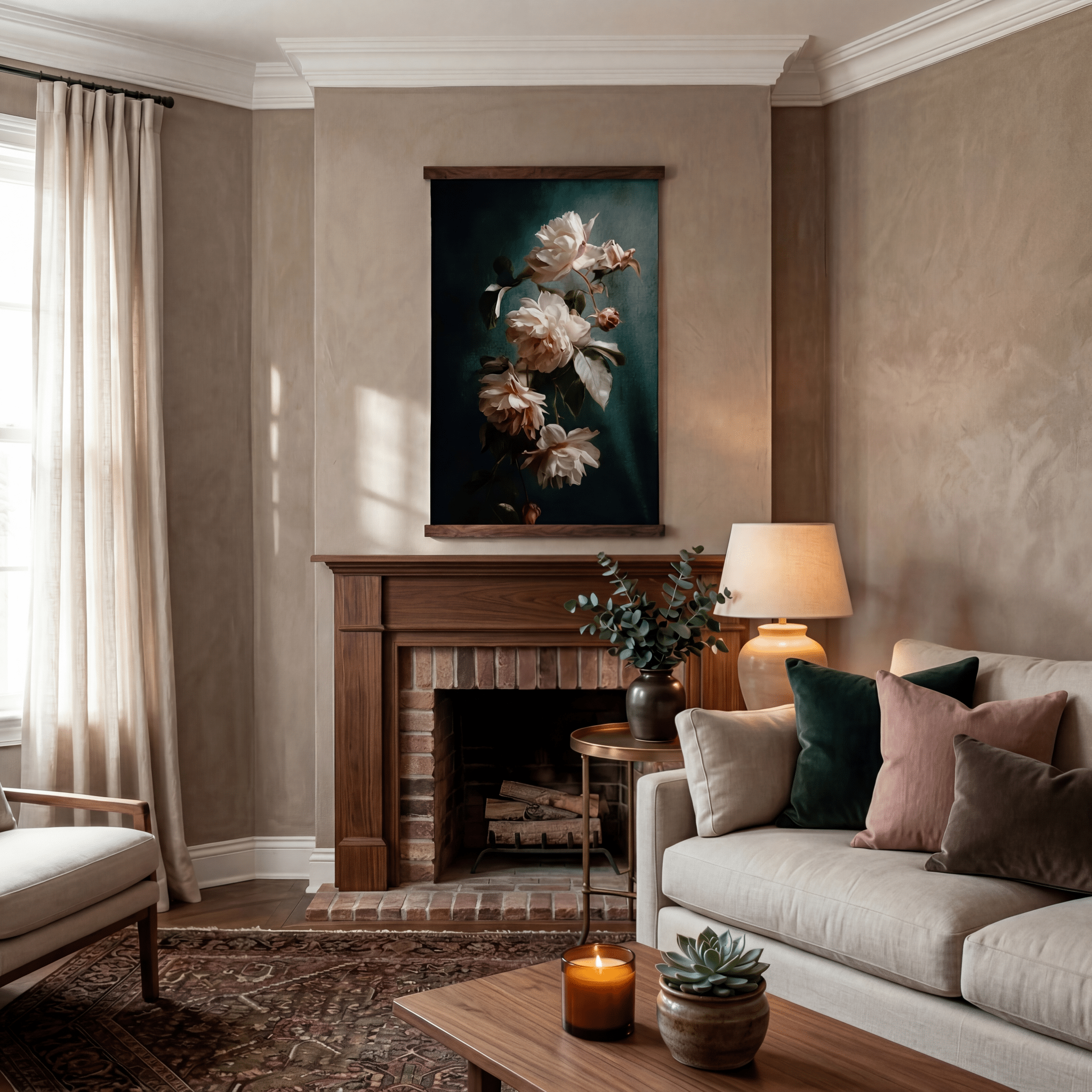 Sofia Florals - Tapestry - Painted Paper