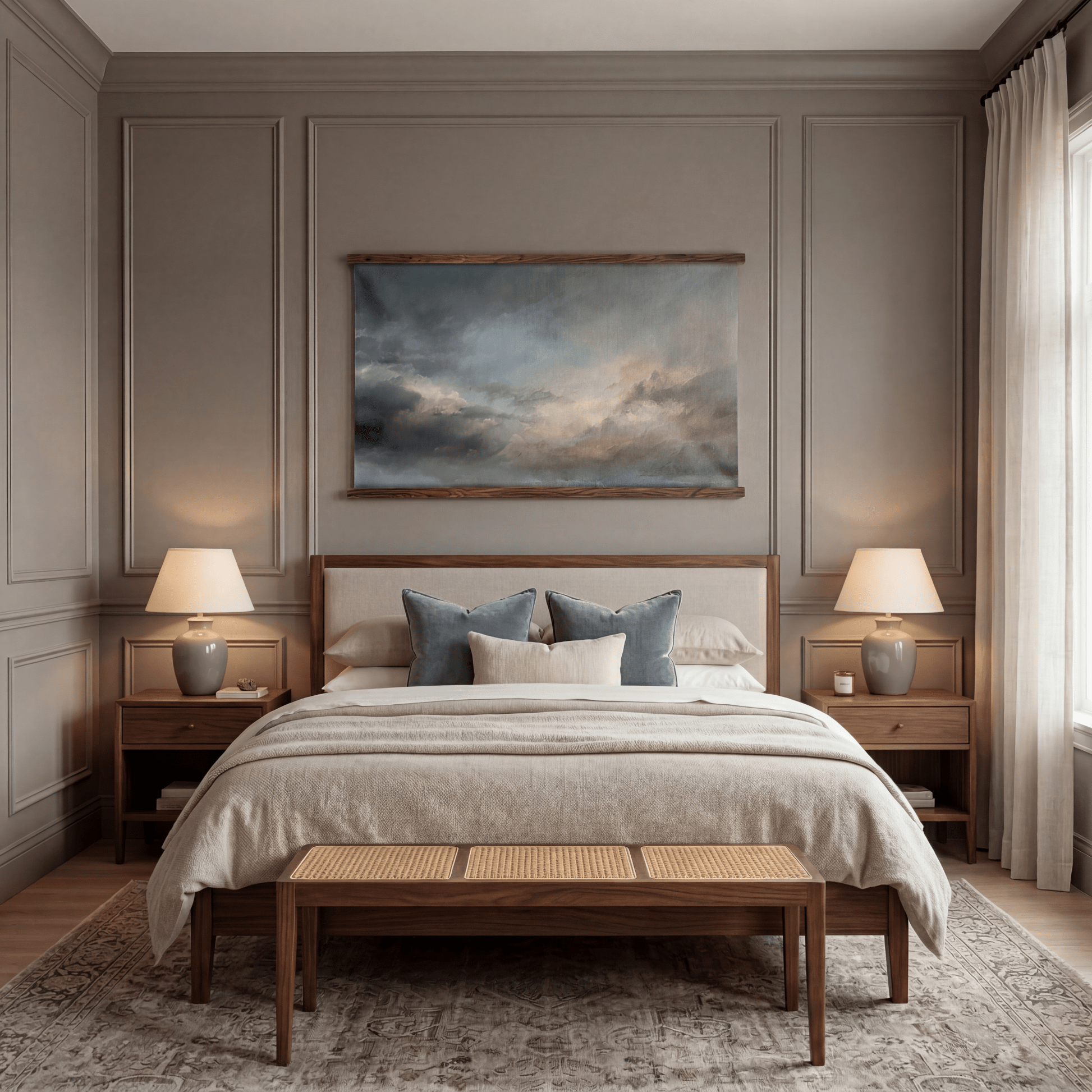 Soft Sky - Tapestry - Painted Paper