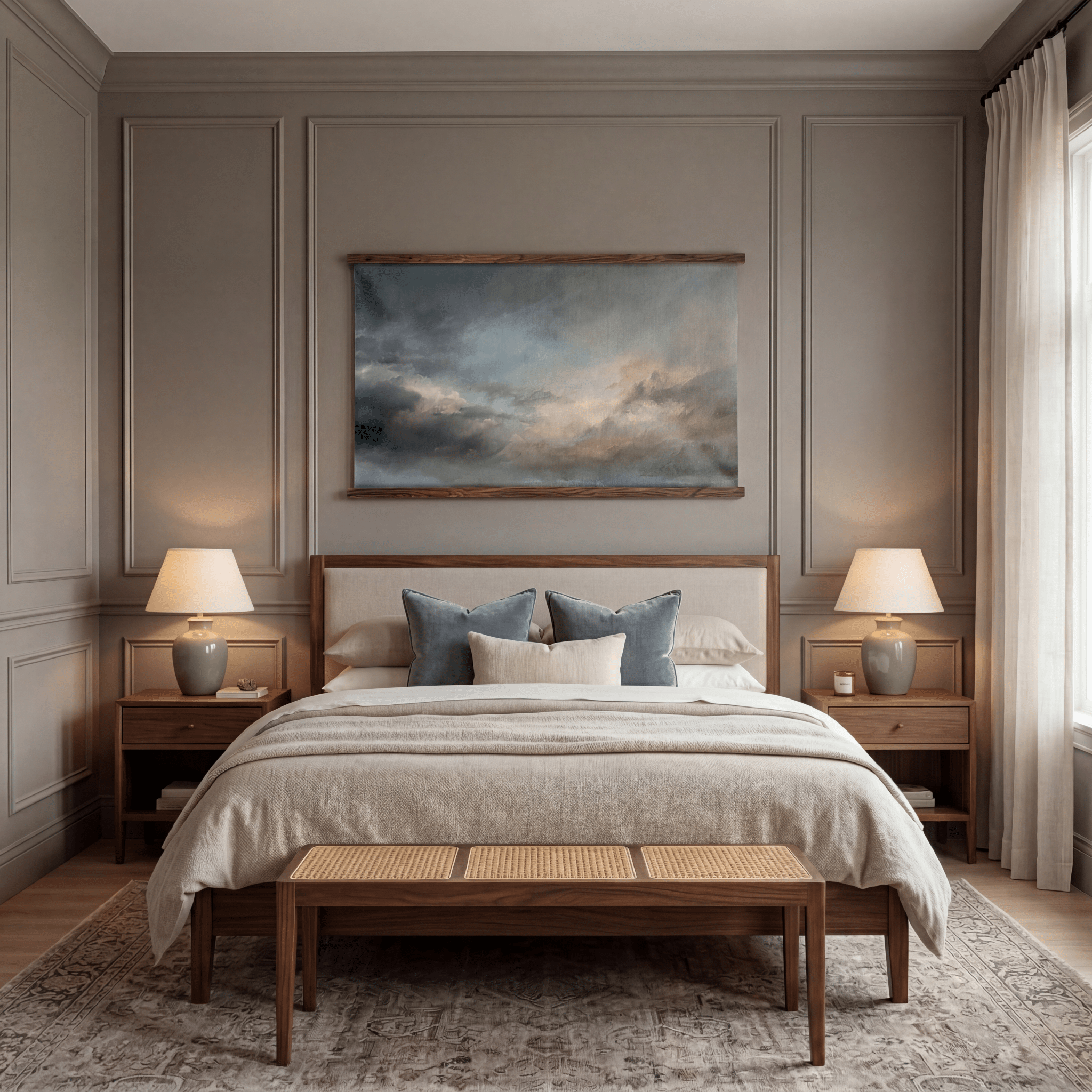 Soft Sky - Tapestry - Painted Paper