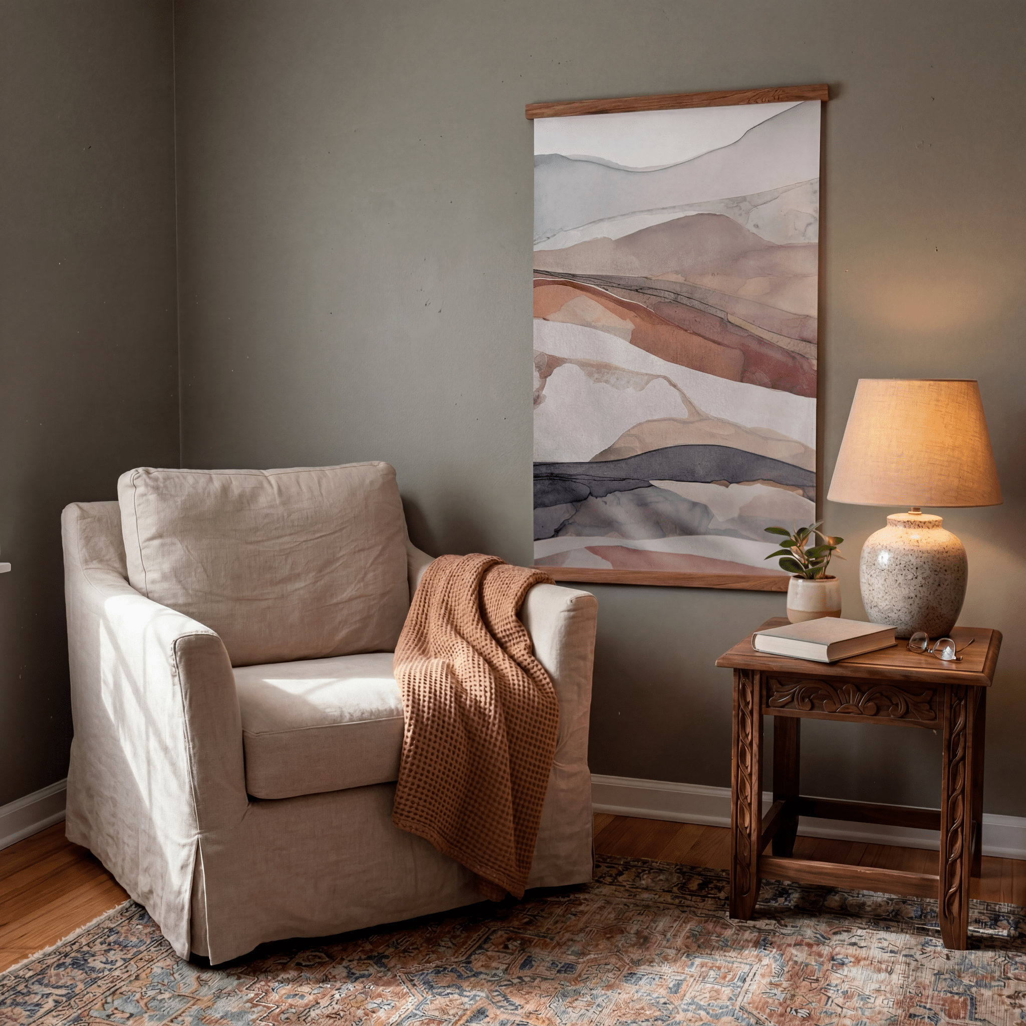 Soft Strata - Tapestry - Painted Paper