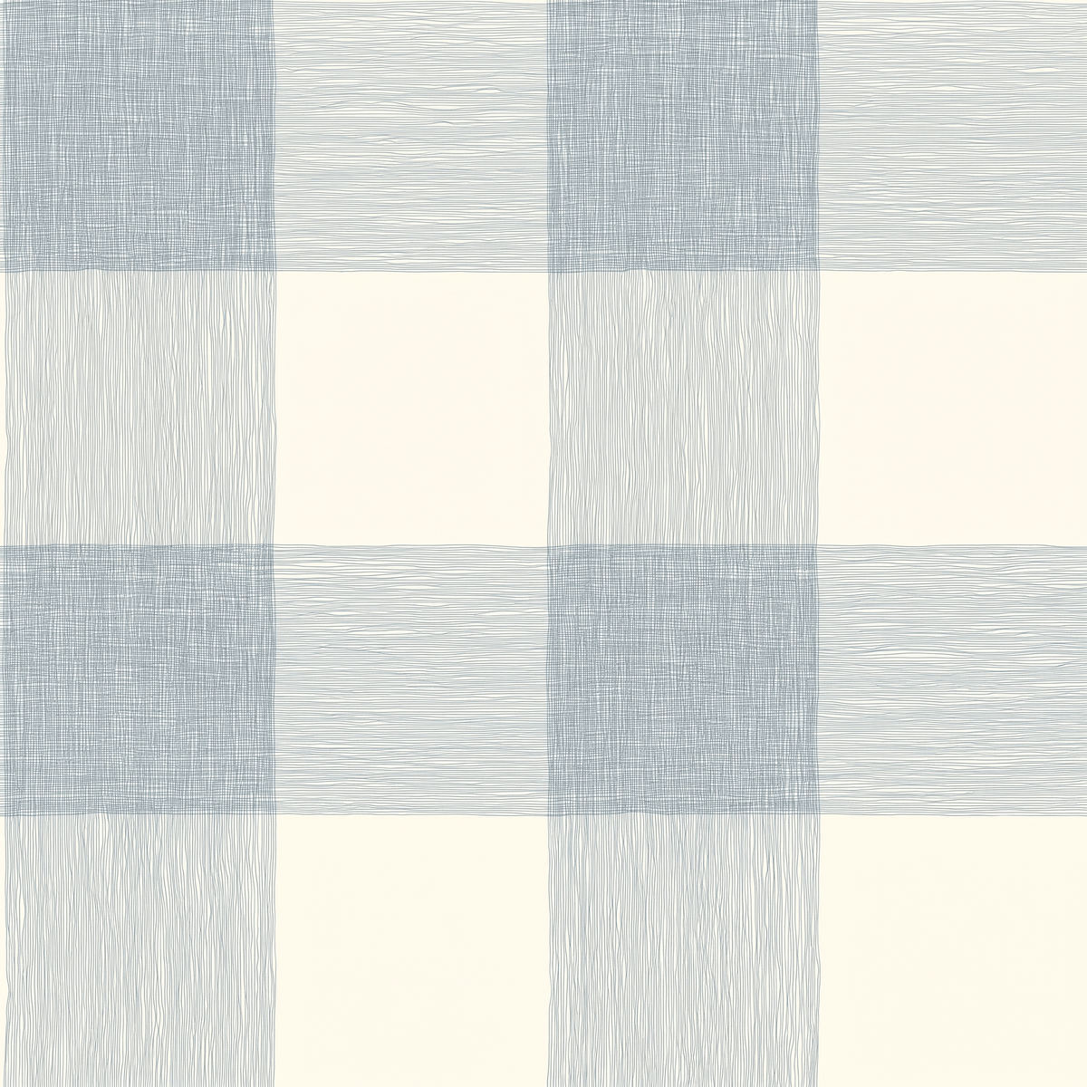 Softly Squared - Blue - Wallpaper - Painted Paper
