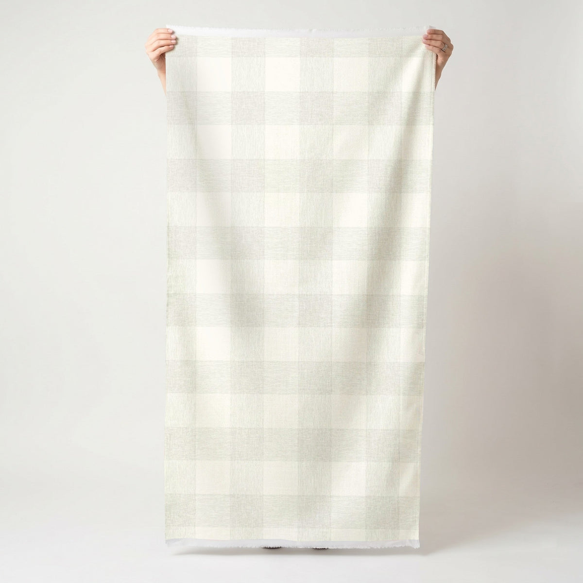 Softly Squared - White - Fabric - Painted Paper
