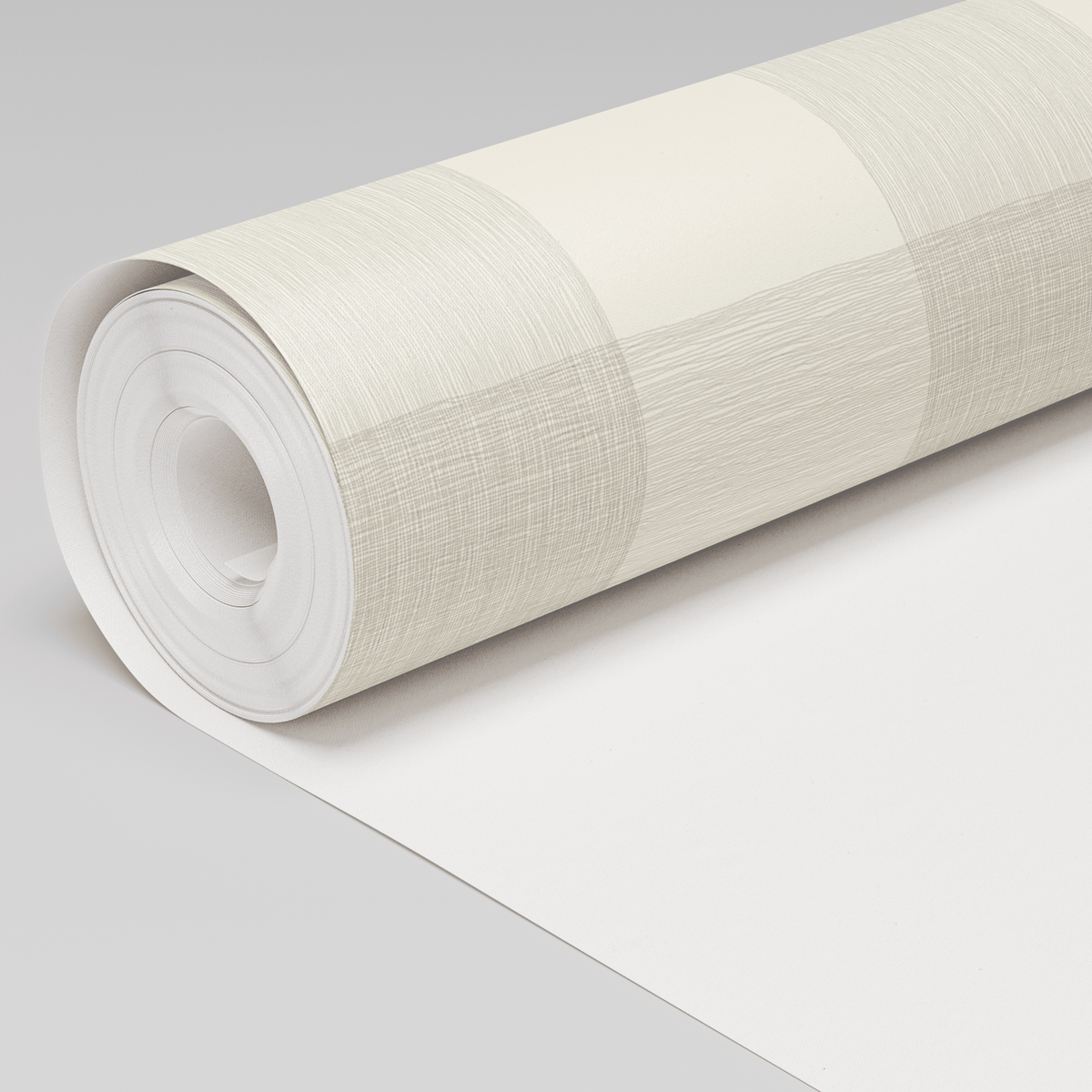 Softly Squared - White Wallpaper - Painted Paper