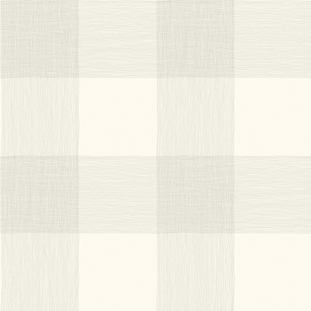 Softly Squared - White Wallpaper - Painted Paper