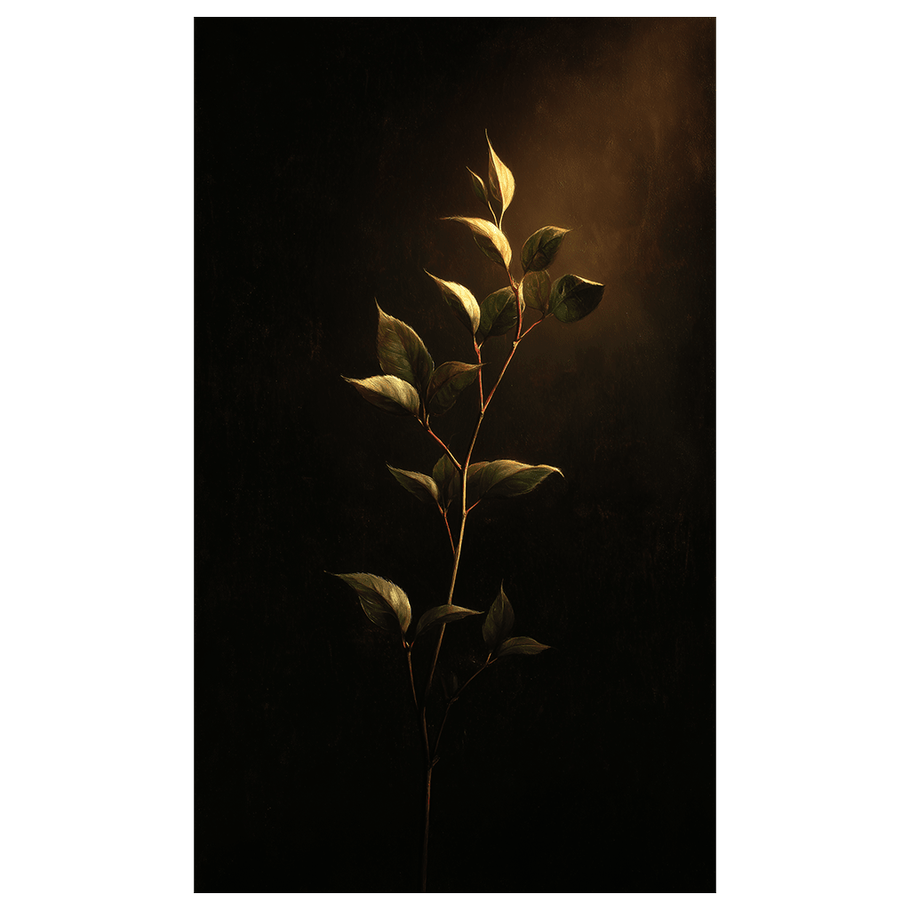 Solitary Stem - Tapestry - Painted Paper