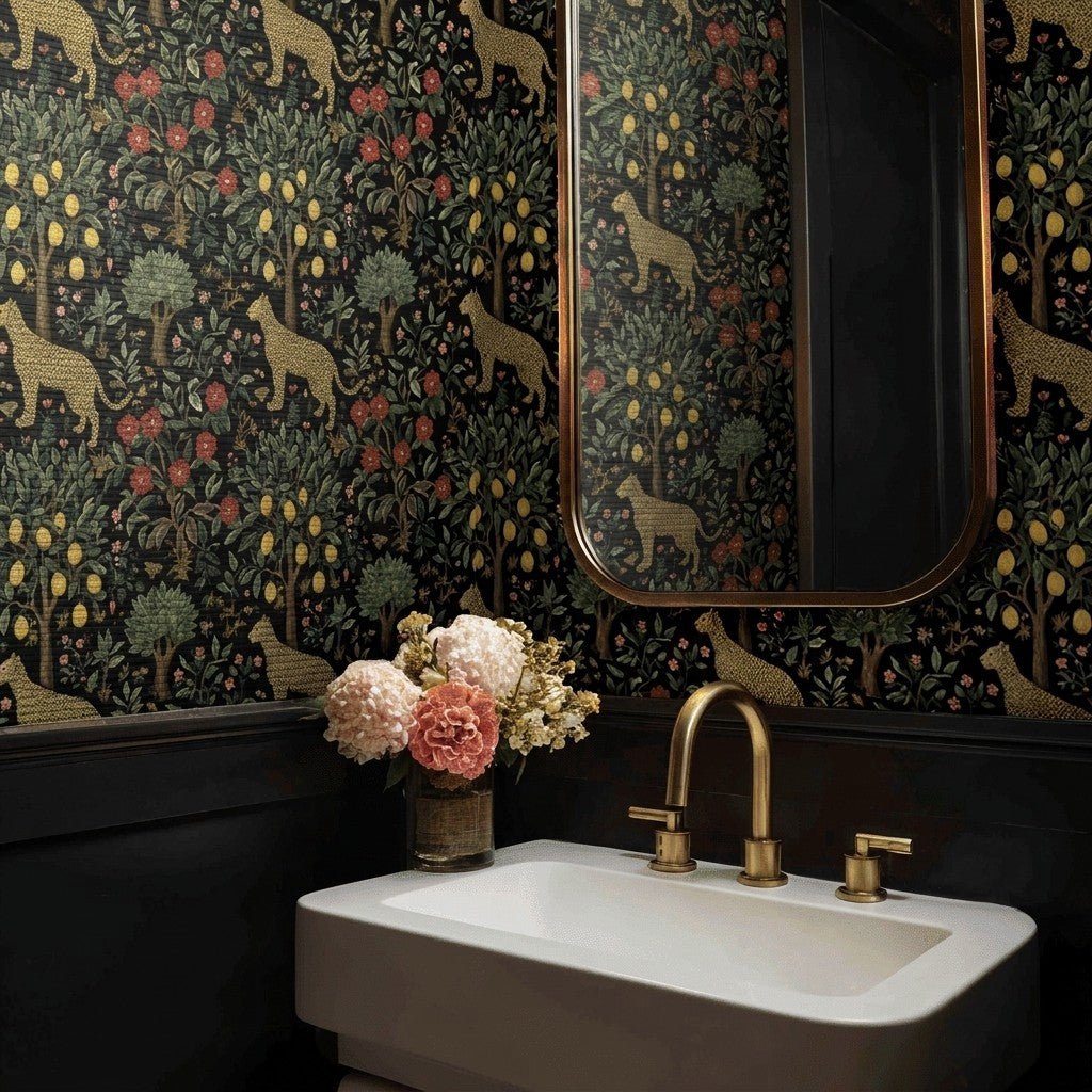 Solstice Safari Faux Grasscloth Wallpaper - Painted Paper