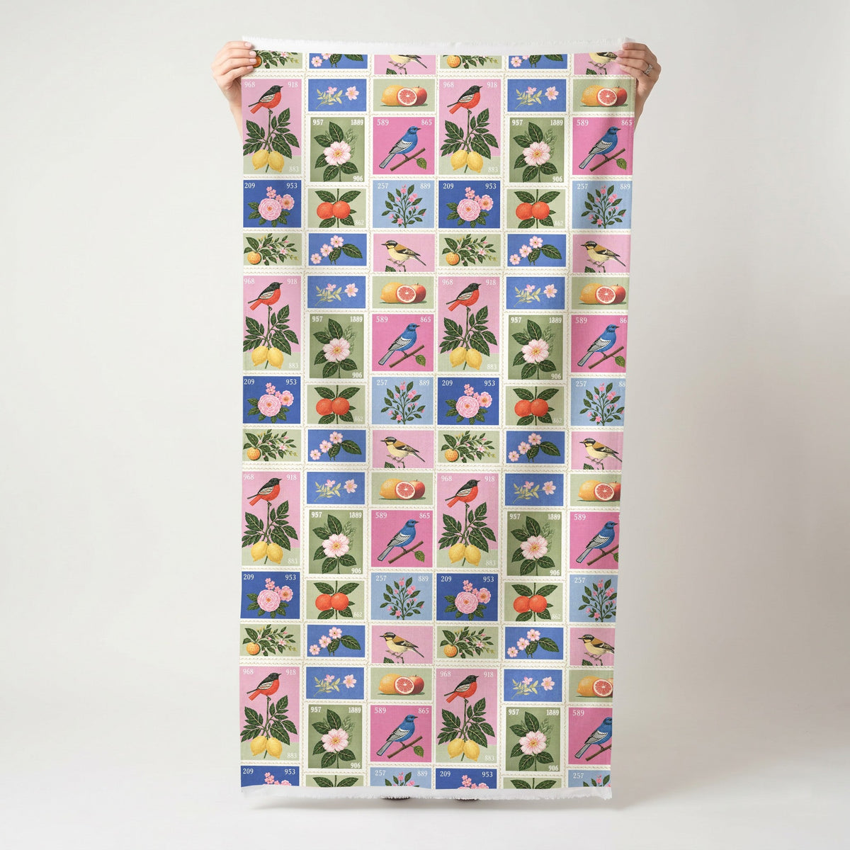Songbird Stamps Update - Fabric - Painted Paper
