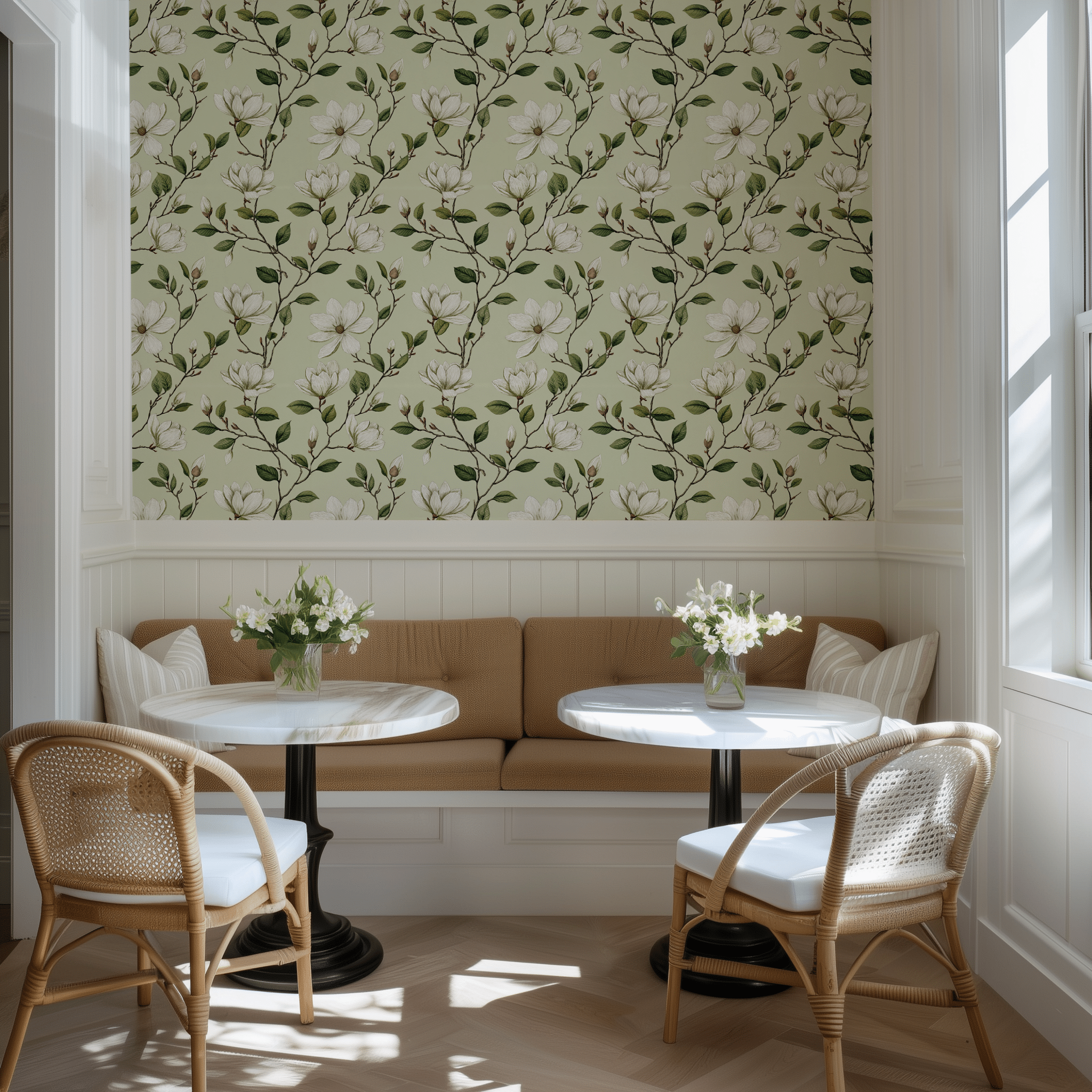 Southern Magnolias Wallpaper - Painted Paper