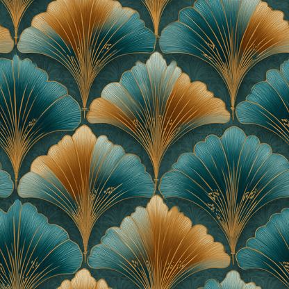 Sovereign Fan Wallpaper - Painted Paper