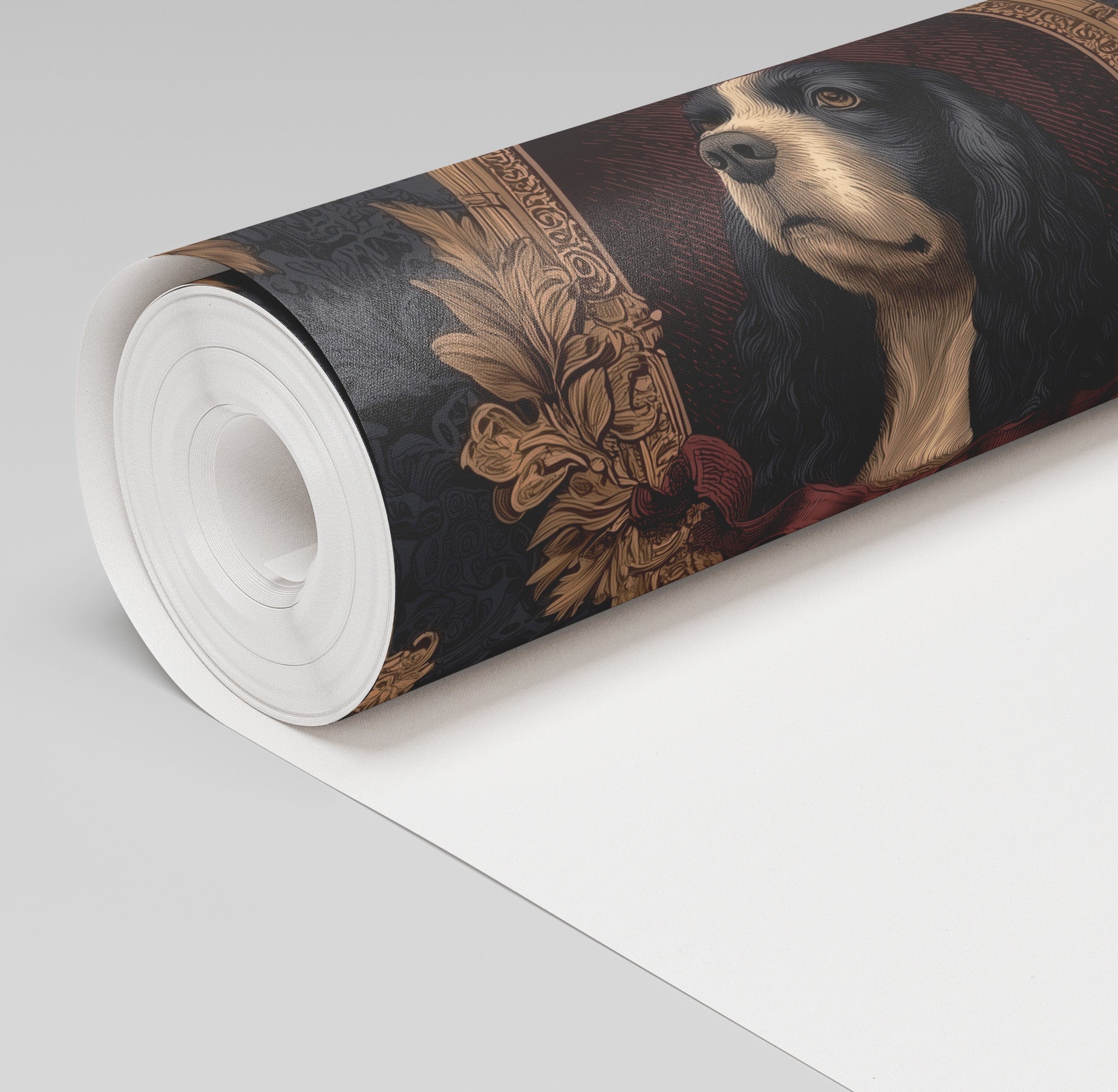 Spaniel Royalty Wallpaper - Painted Paper