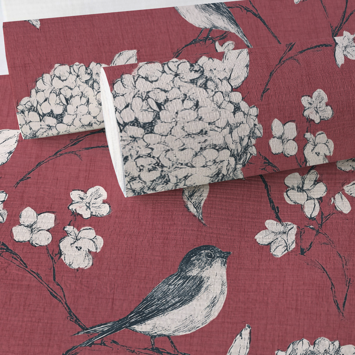 Sparrow & Vine Faux Grasscloth Wallpaper