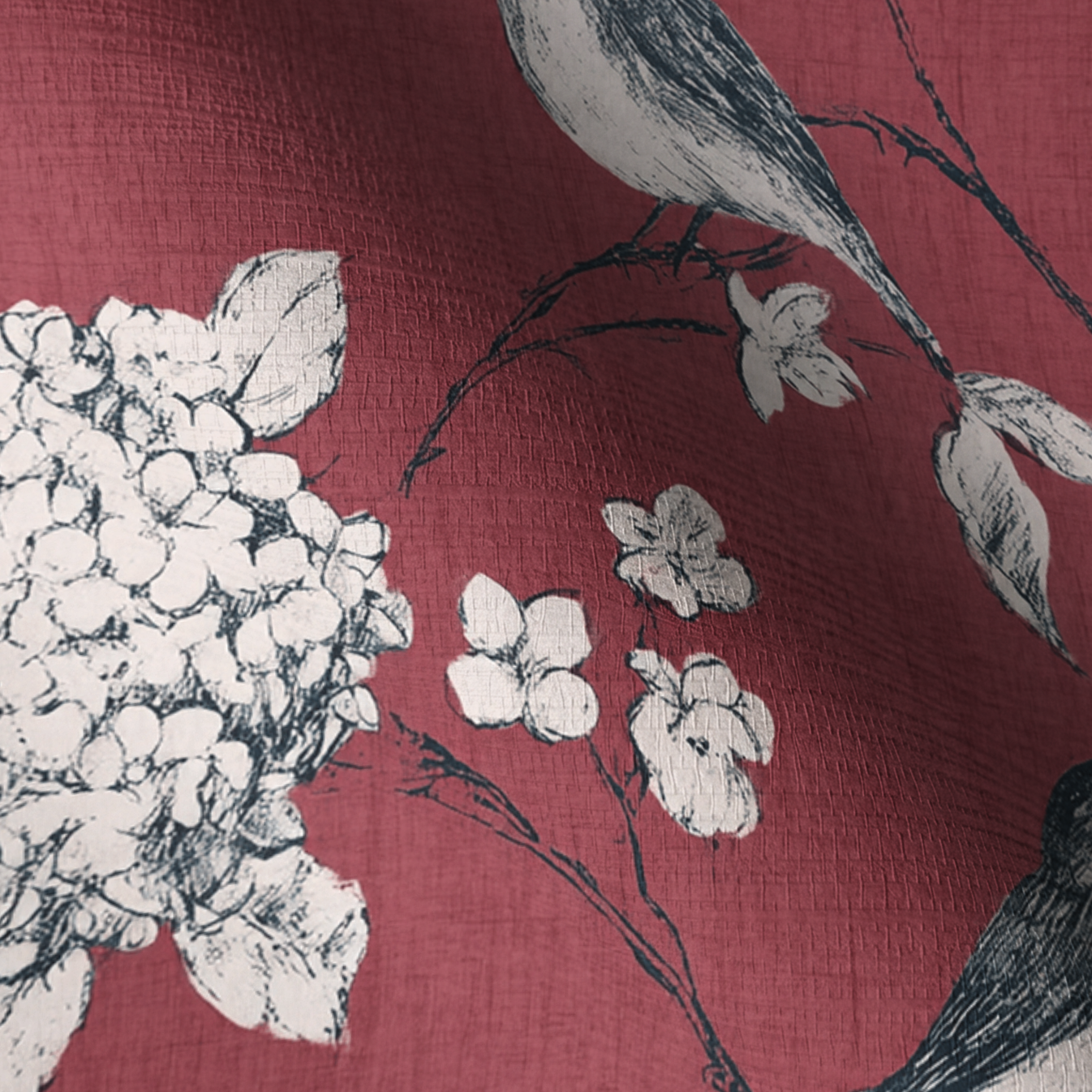 Sparrow & Vine Faux Grasscloth Wallpaper