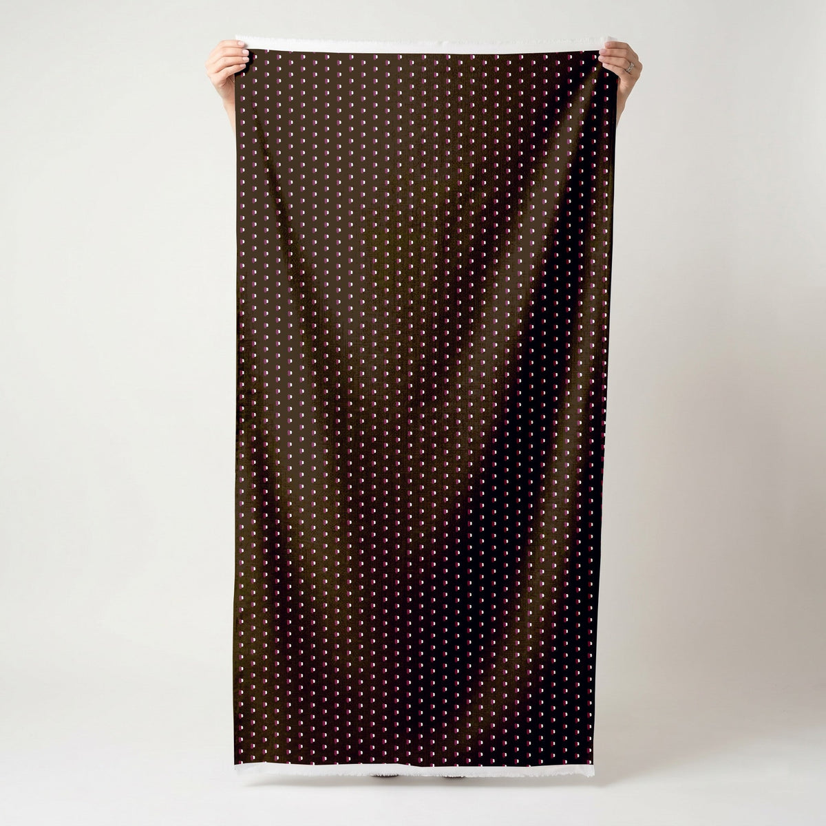 Spot On - Chocolate - Fabric - Painted Paper