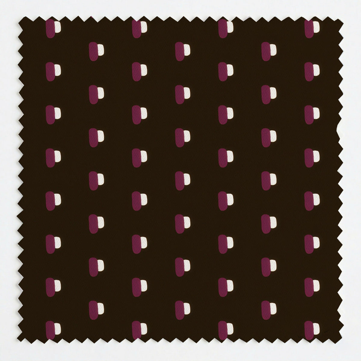 Spot On - Chocolate - Fabric - Painted Paper