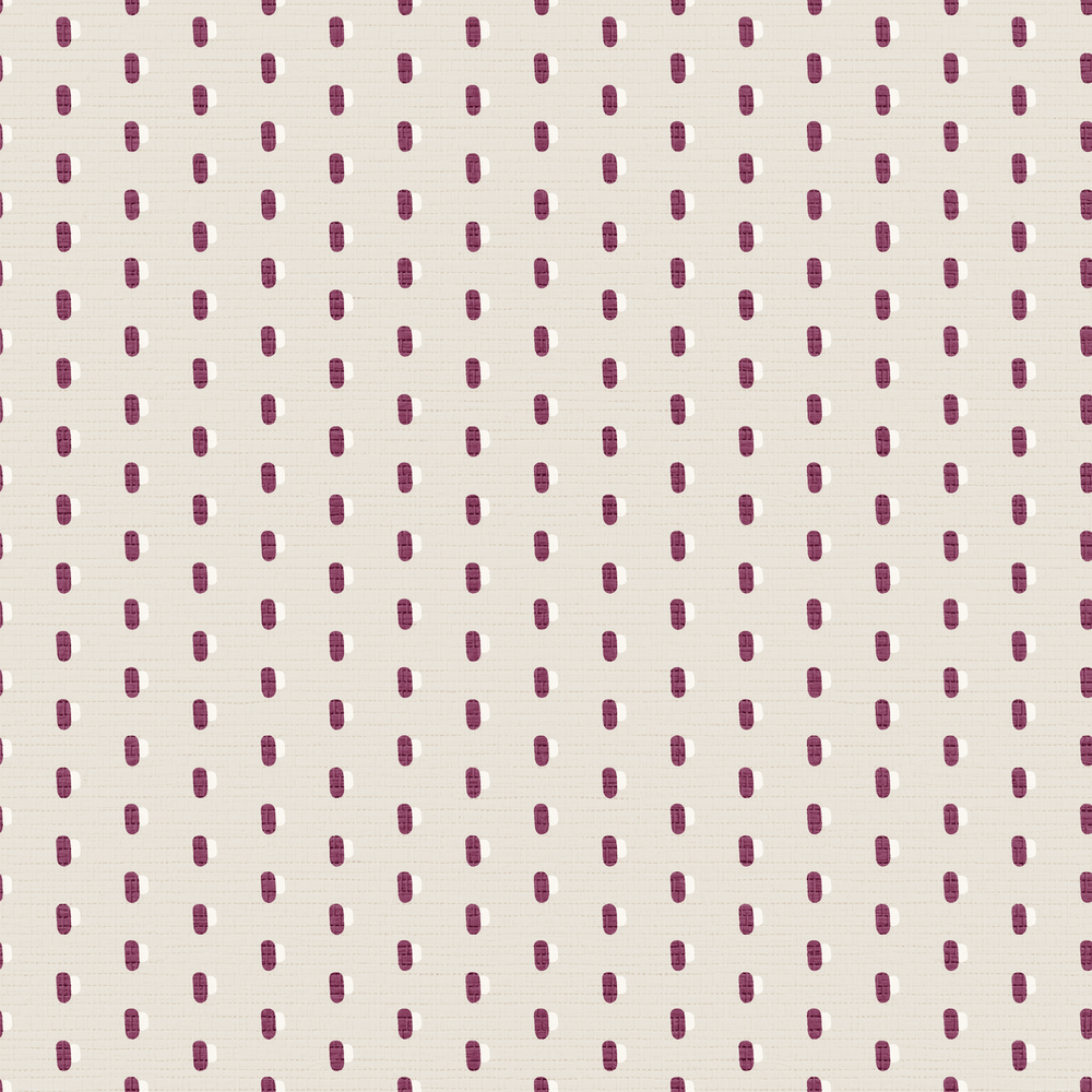 Spot On - Cream Faux Grasscloth Wallpaper - Painted Paper