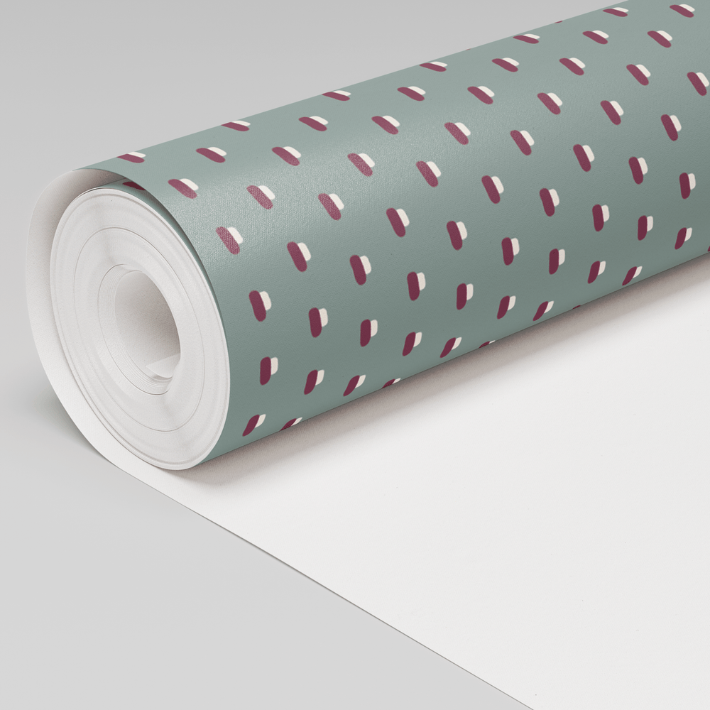 Spot On - Sage Wallpaper - Painted Paper