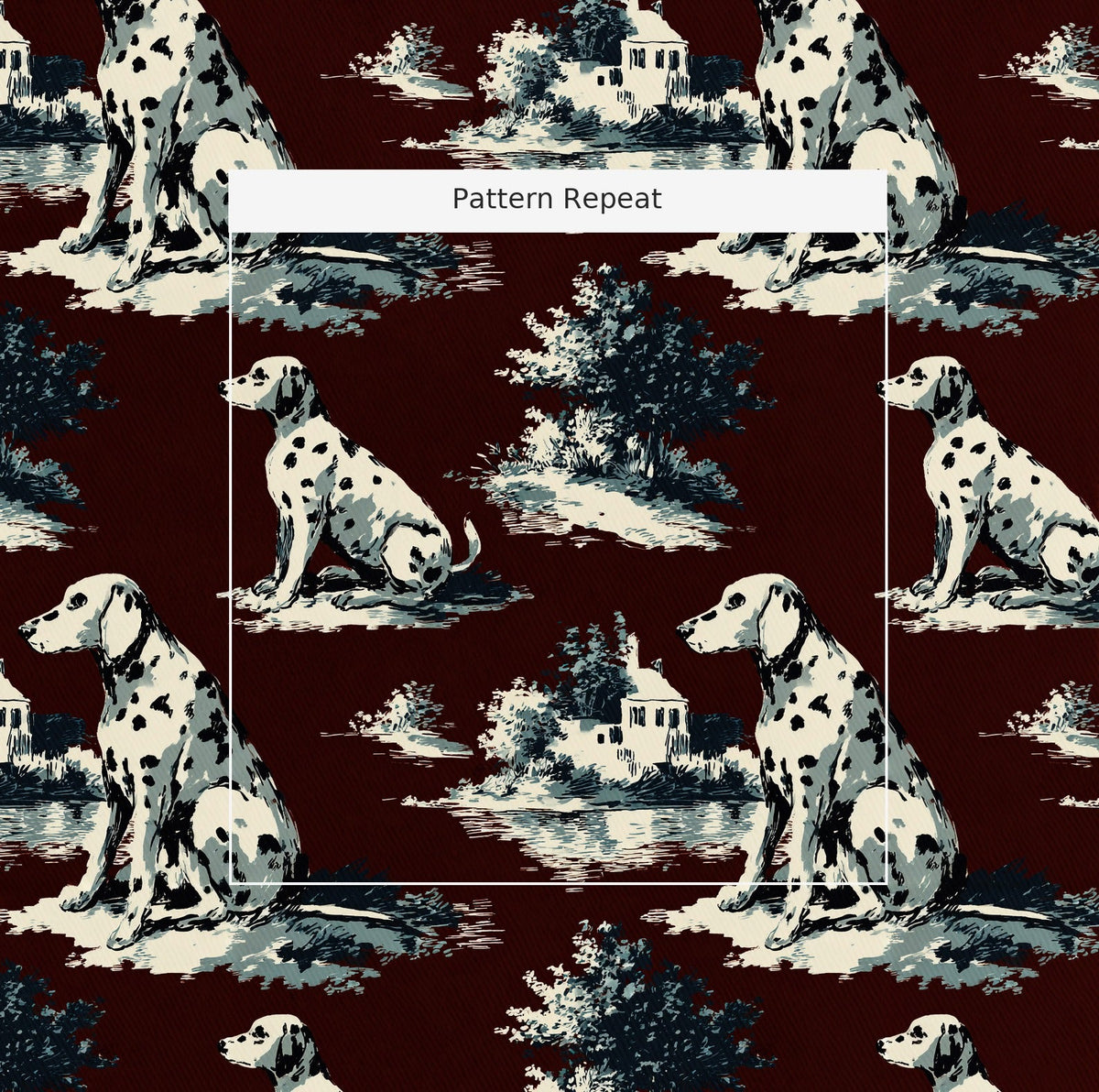 Spotted Toile - Fabric - Painted Paper