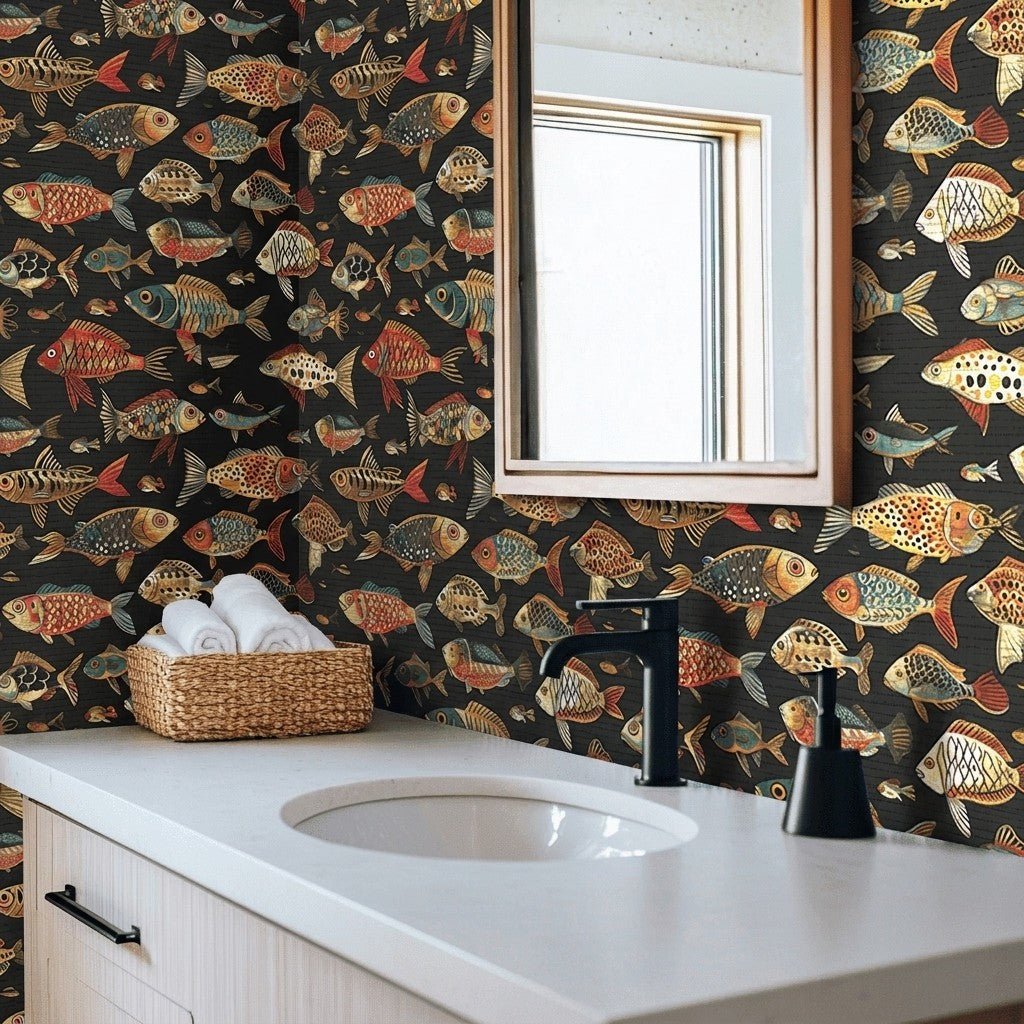 Stanley Faux Grasscloth Wallpaper - Painted Paper