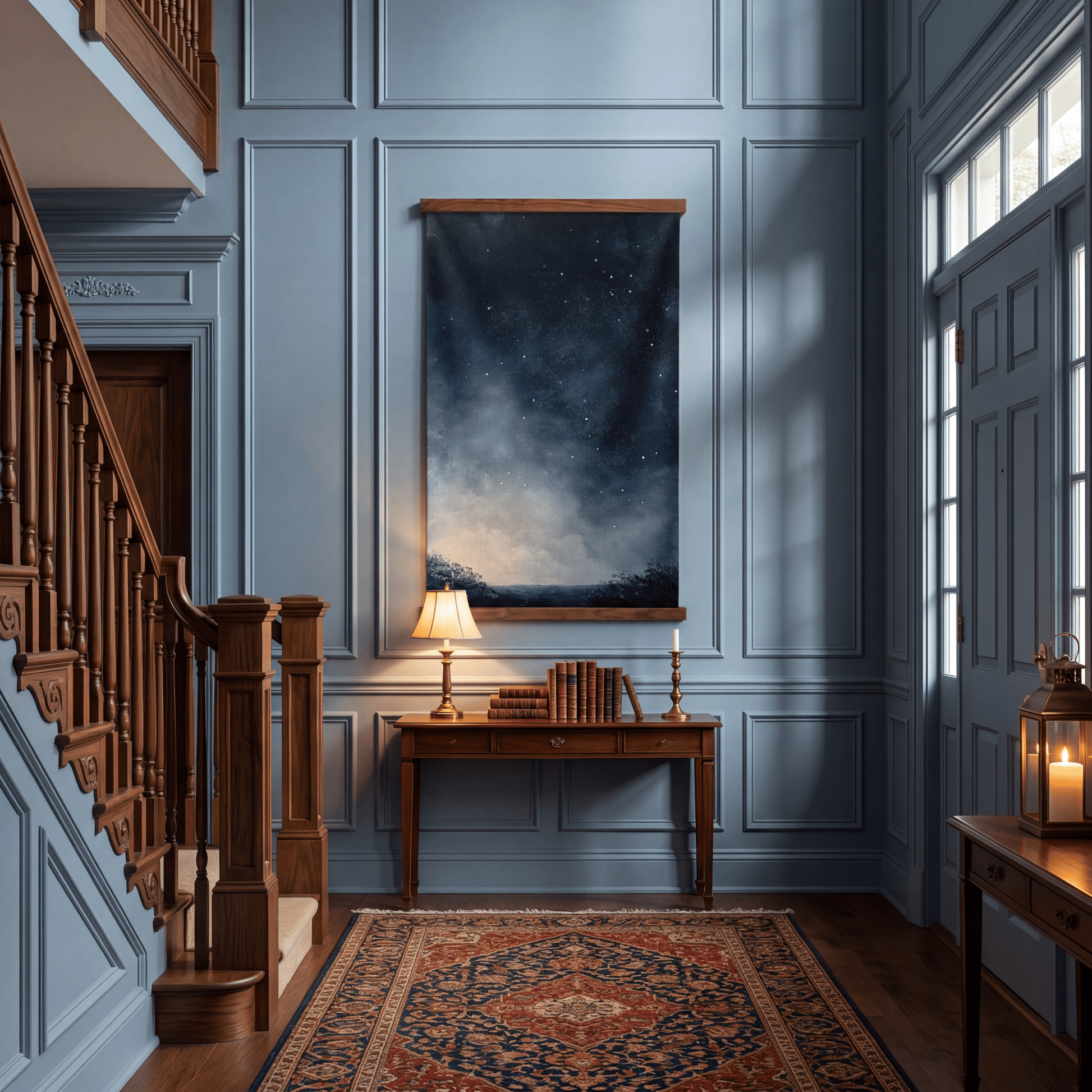 Still Under Stars - Tapestry - Painted Paper
