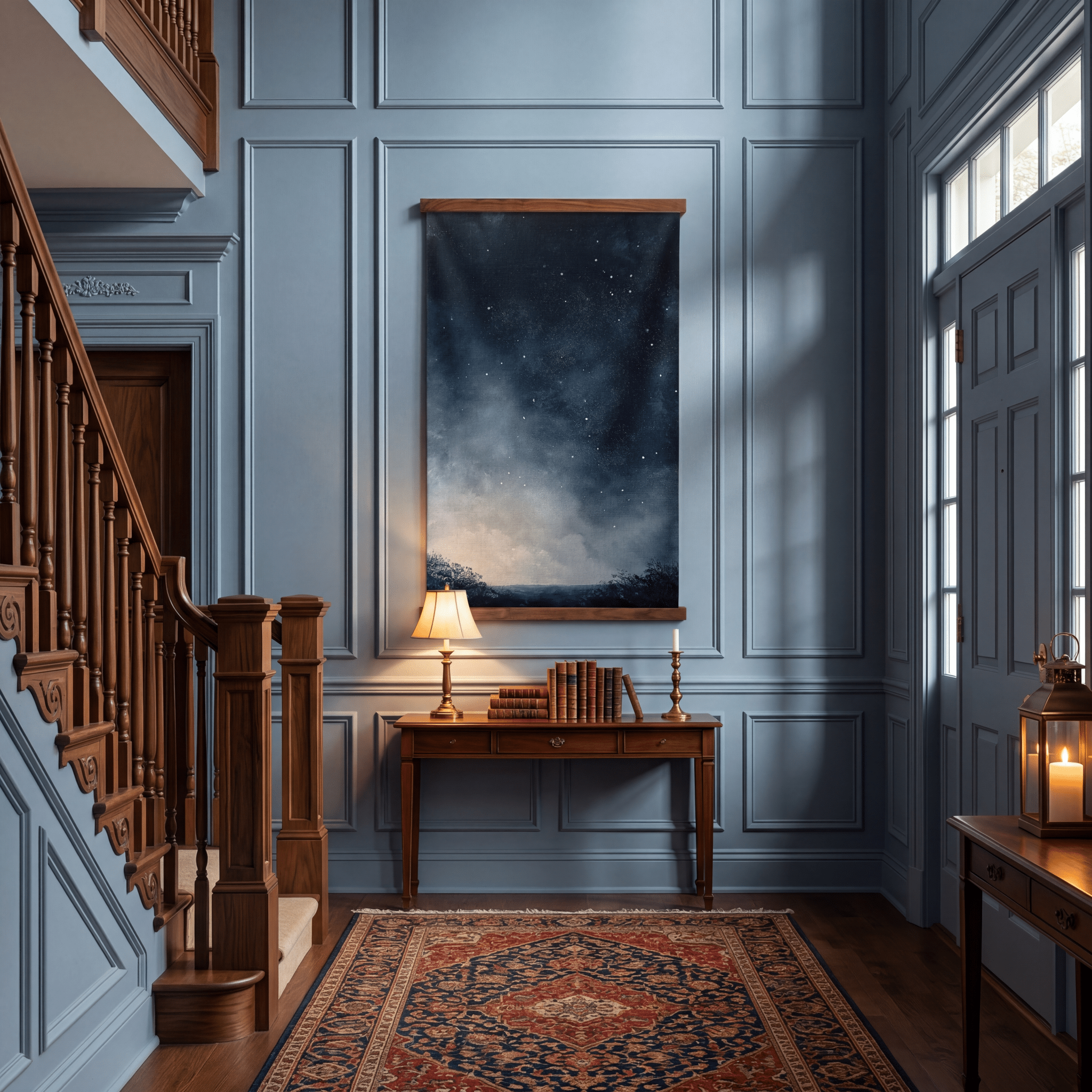 Still Under Stars - Tapestry - Painted Paper