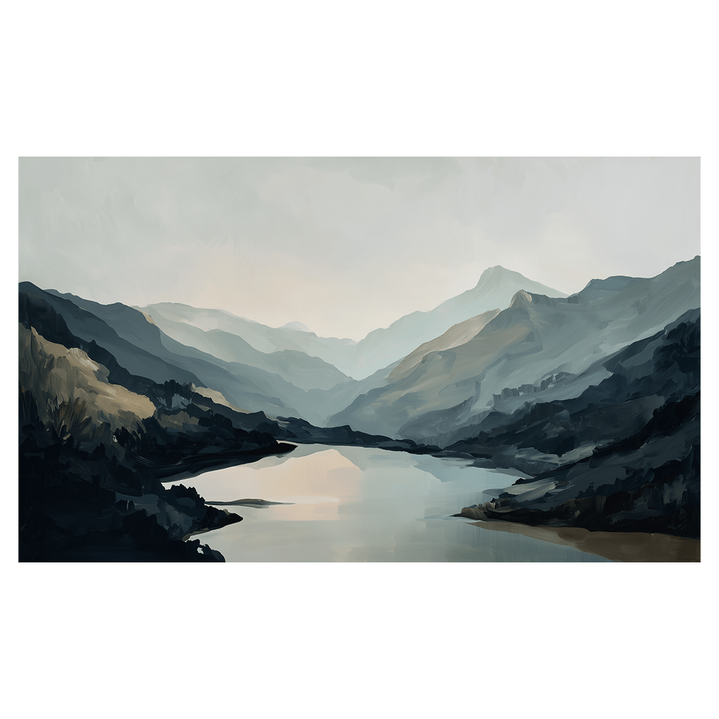 Still Valley Lake - Tapestry - Painted Paper