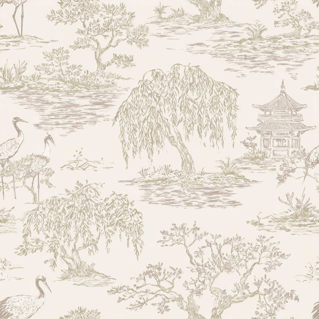 Stillwater Garden Wallpaper - Painted Paper