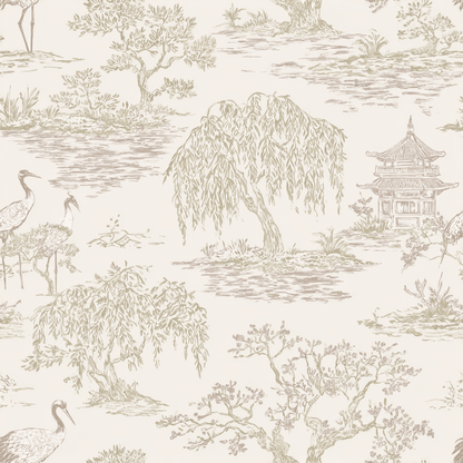 Stillwater Garden Wallpaper - Painted Paper