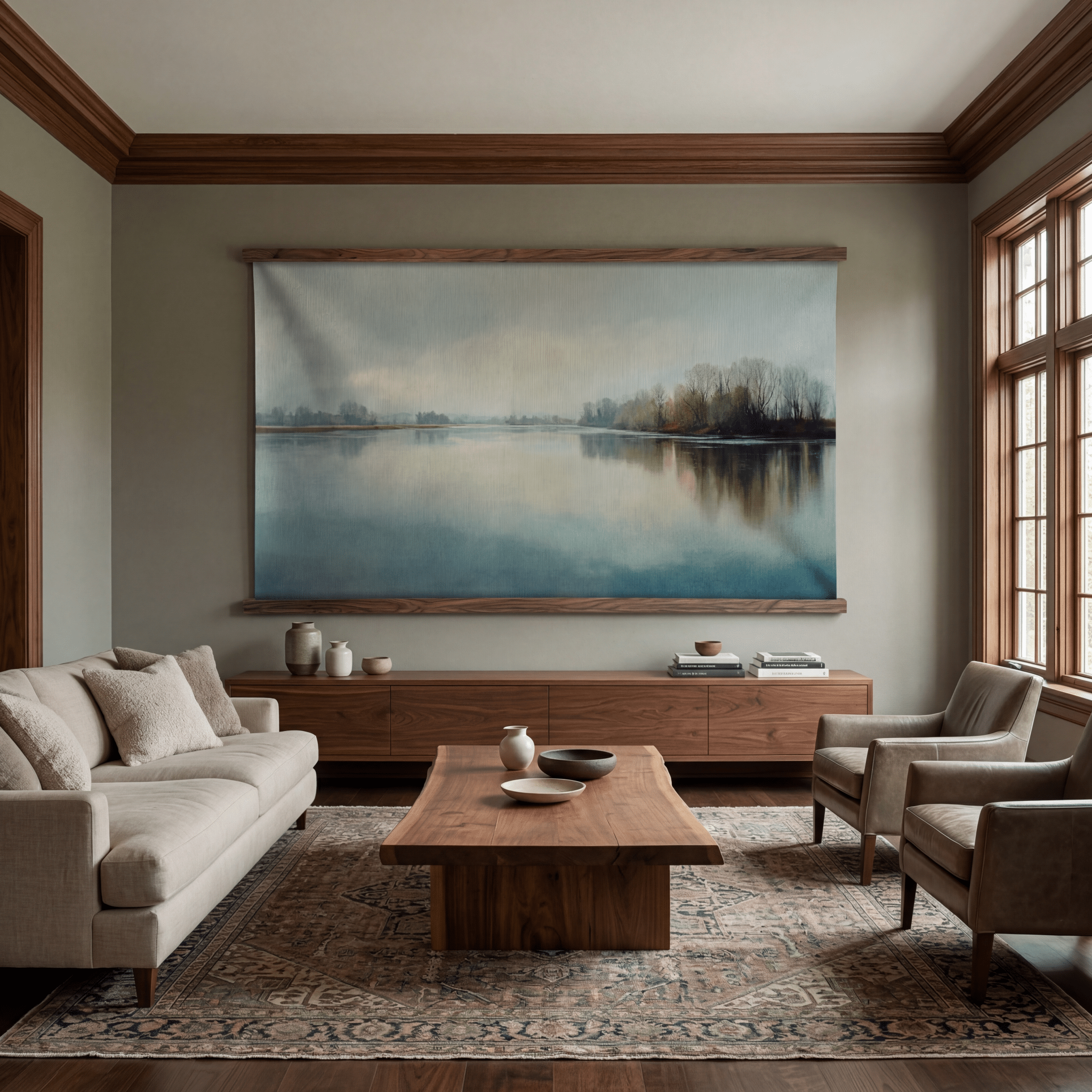 Stillwater Haze - Tapestry - Painted Paper