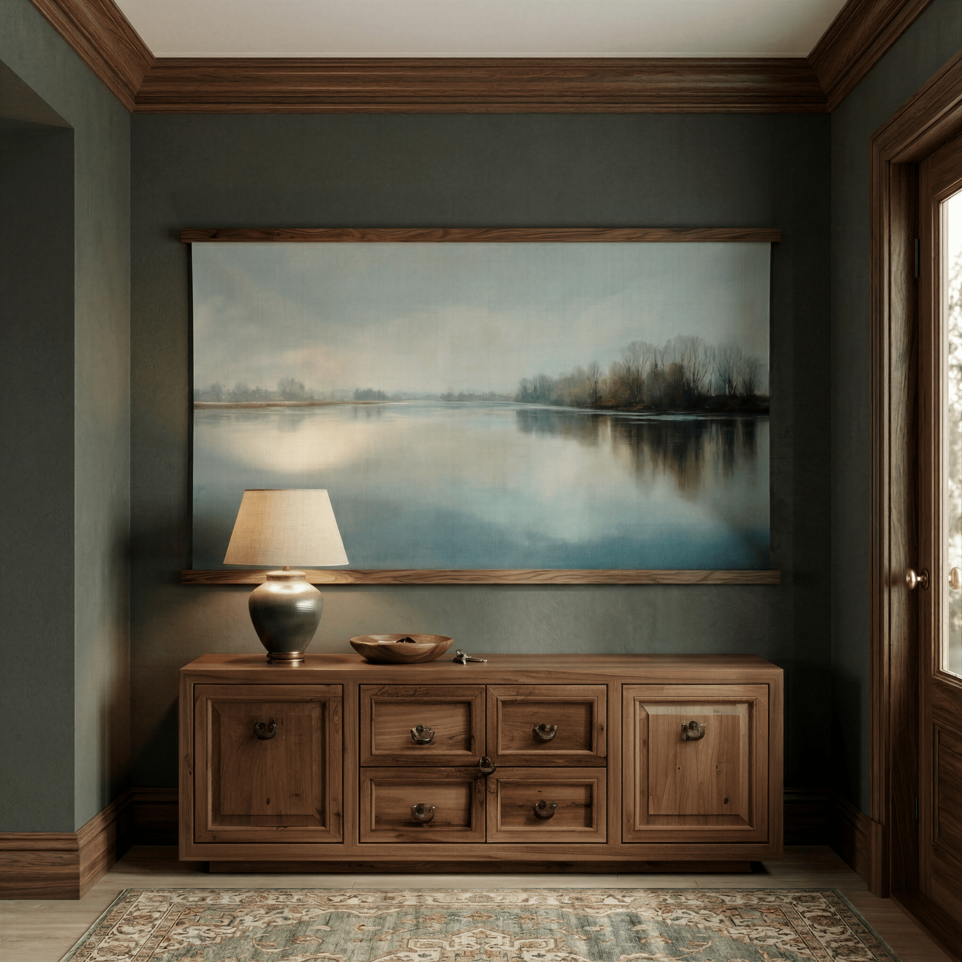 Stillwater Haze - Tapestry - Painted Paper
