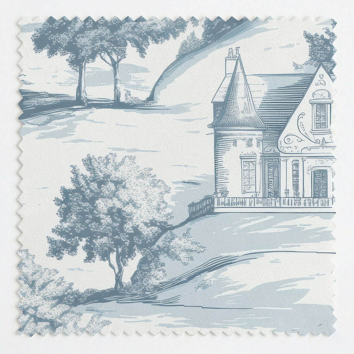 Storybook Hill - Fabric - Painted Paper
