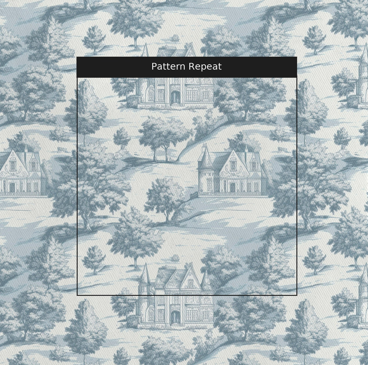 Storybook Hill - Fabric - Painted Paper