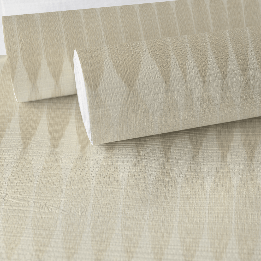 Strata Stripe Faux Grasscloth Wallpaper - Painted Paper