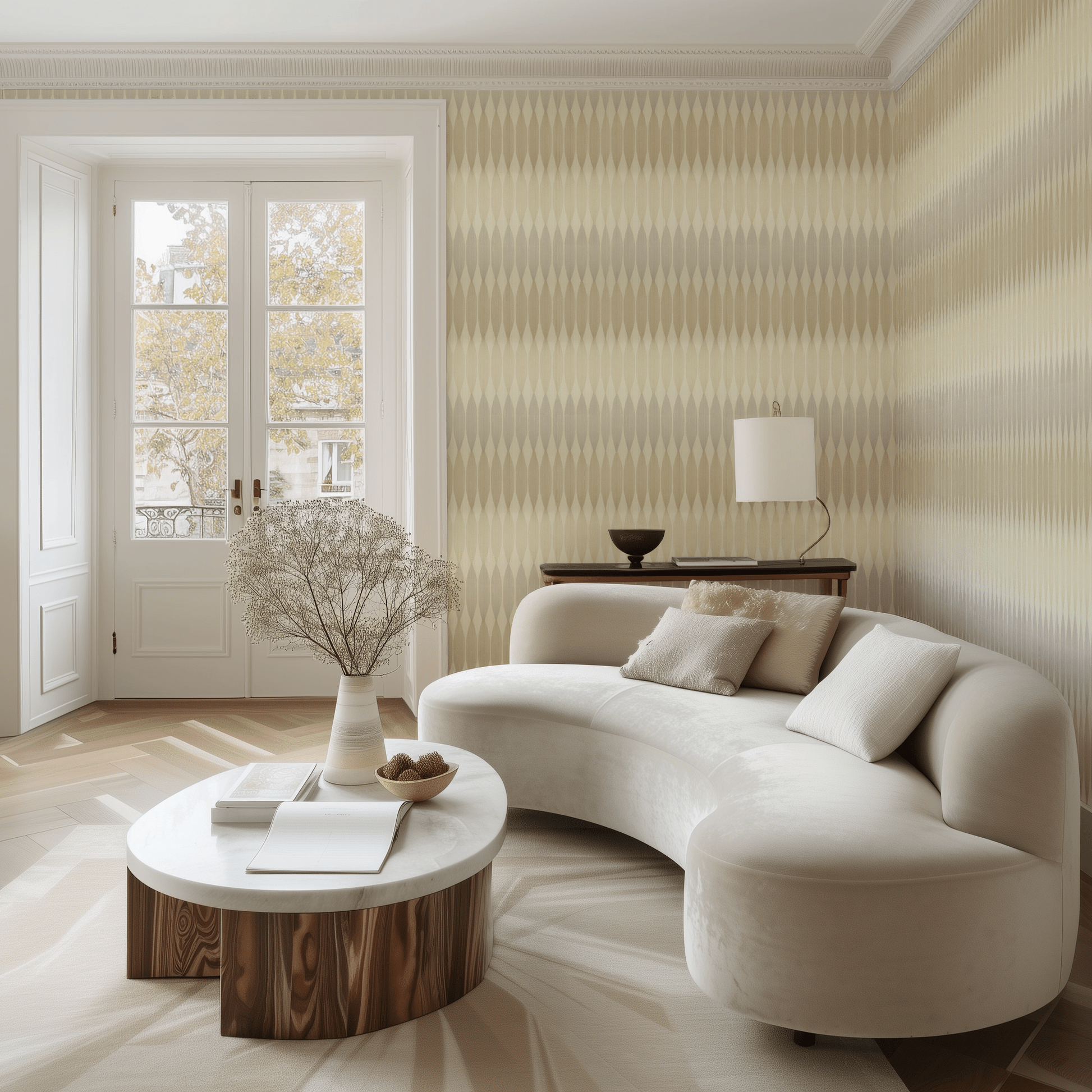 Strata Stripe Wallpaper - Painted Paper