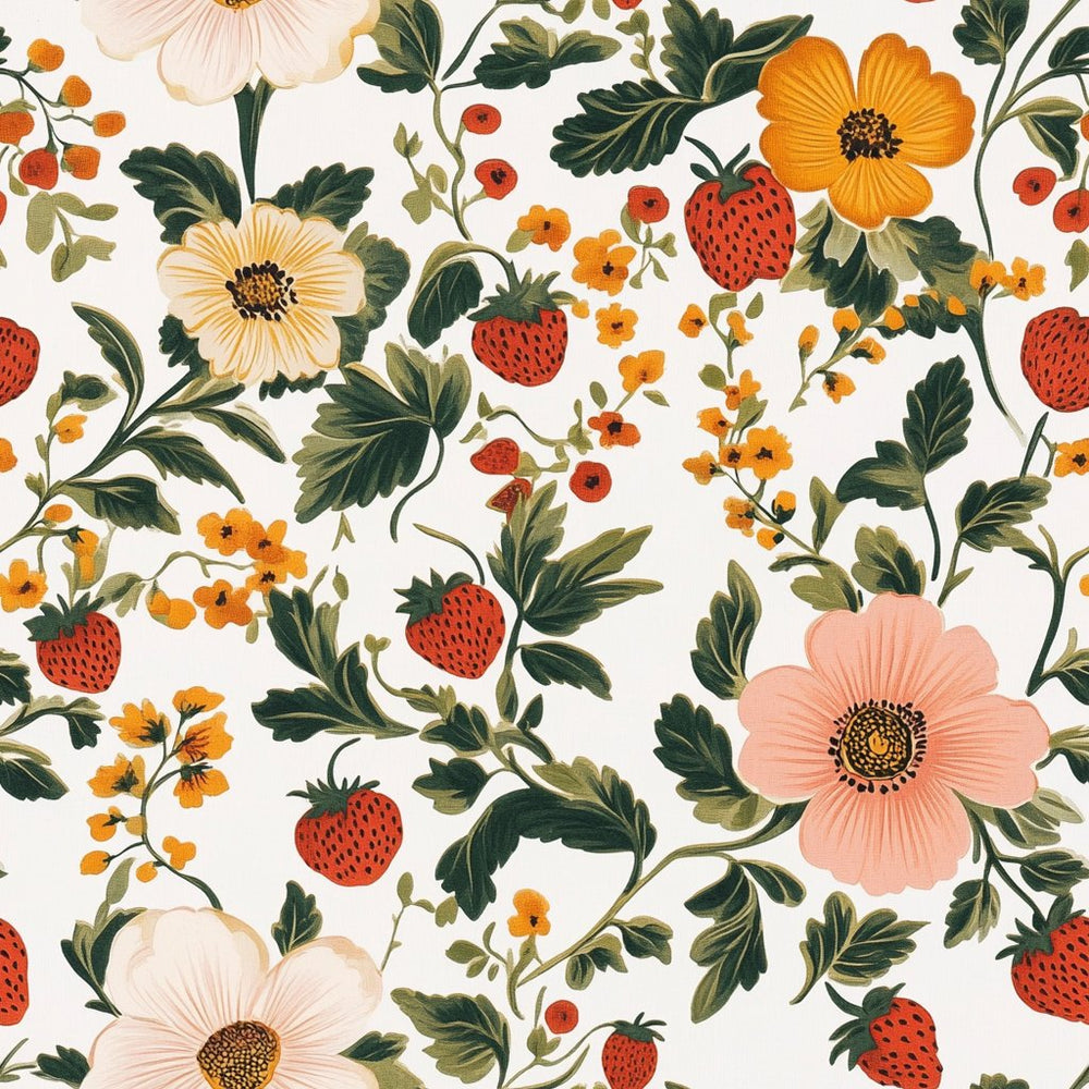 Strawberry Fields - Painted Paper