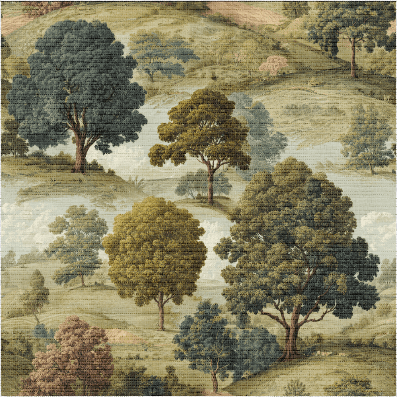 Sullivan Faux Grasscloth Wallpaper - Painted Paper