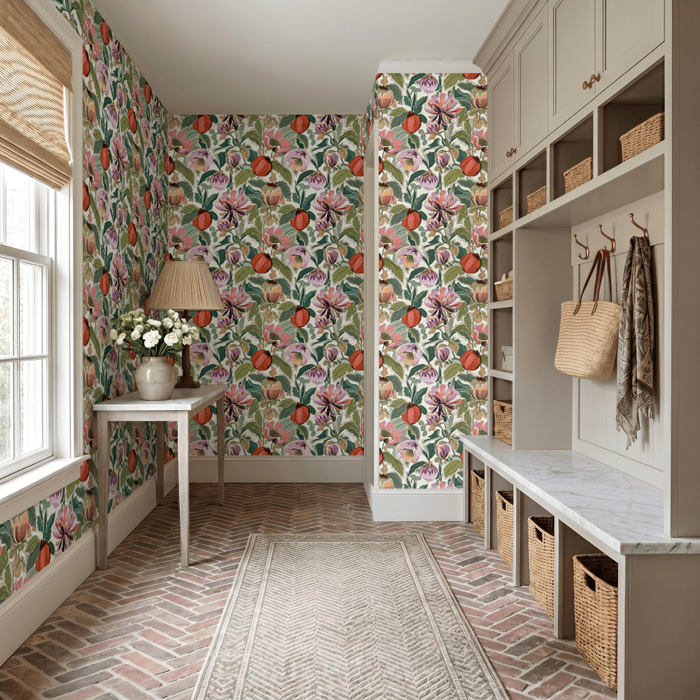 Summerfruit Blooms Wallpaper - Painted Paper