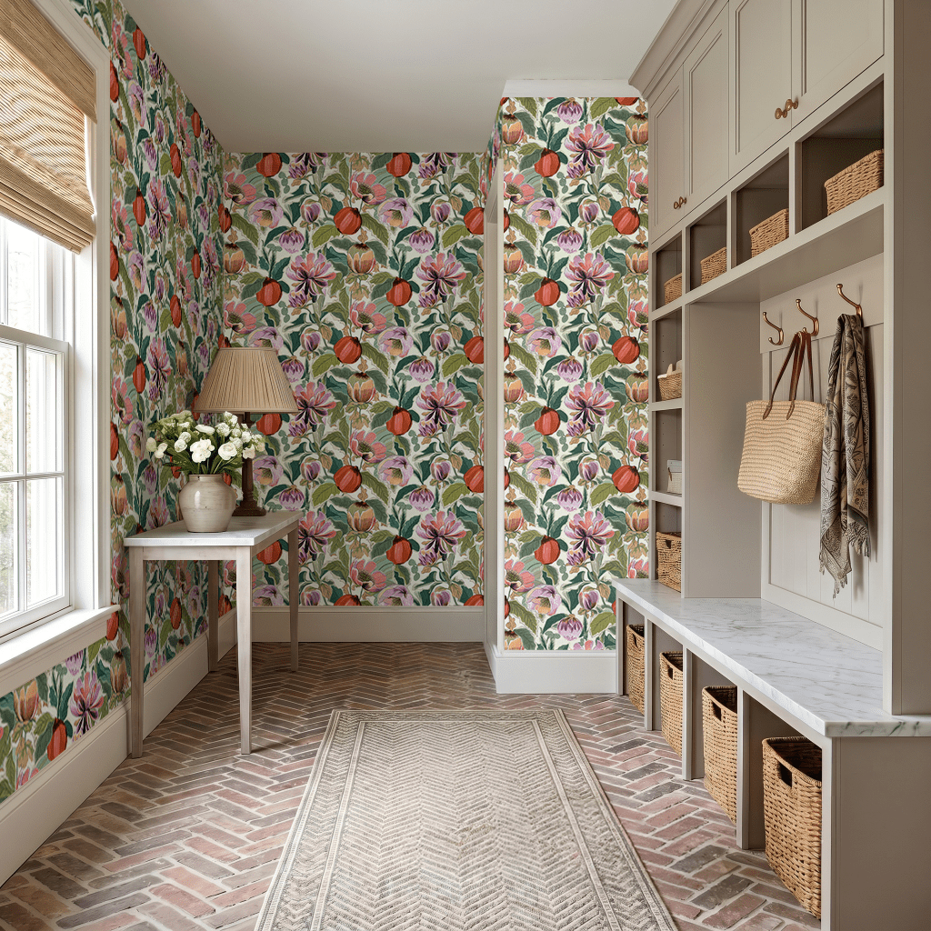 Summerfruit Blooms Wallpaper - Painted Paper