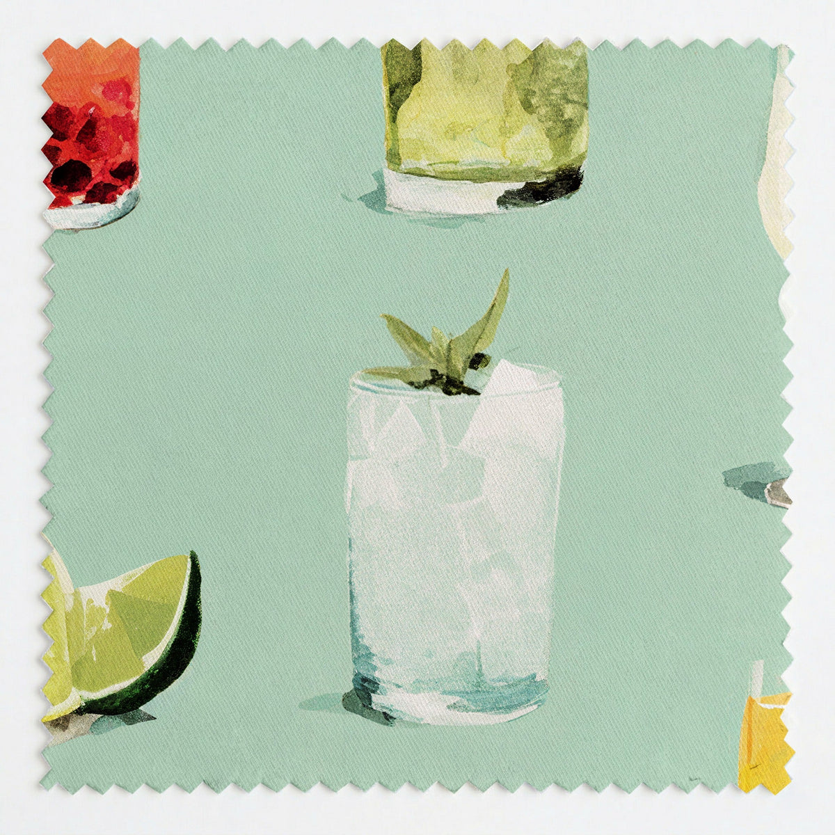 Summertime Sips - Fabric - Painted Paper