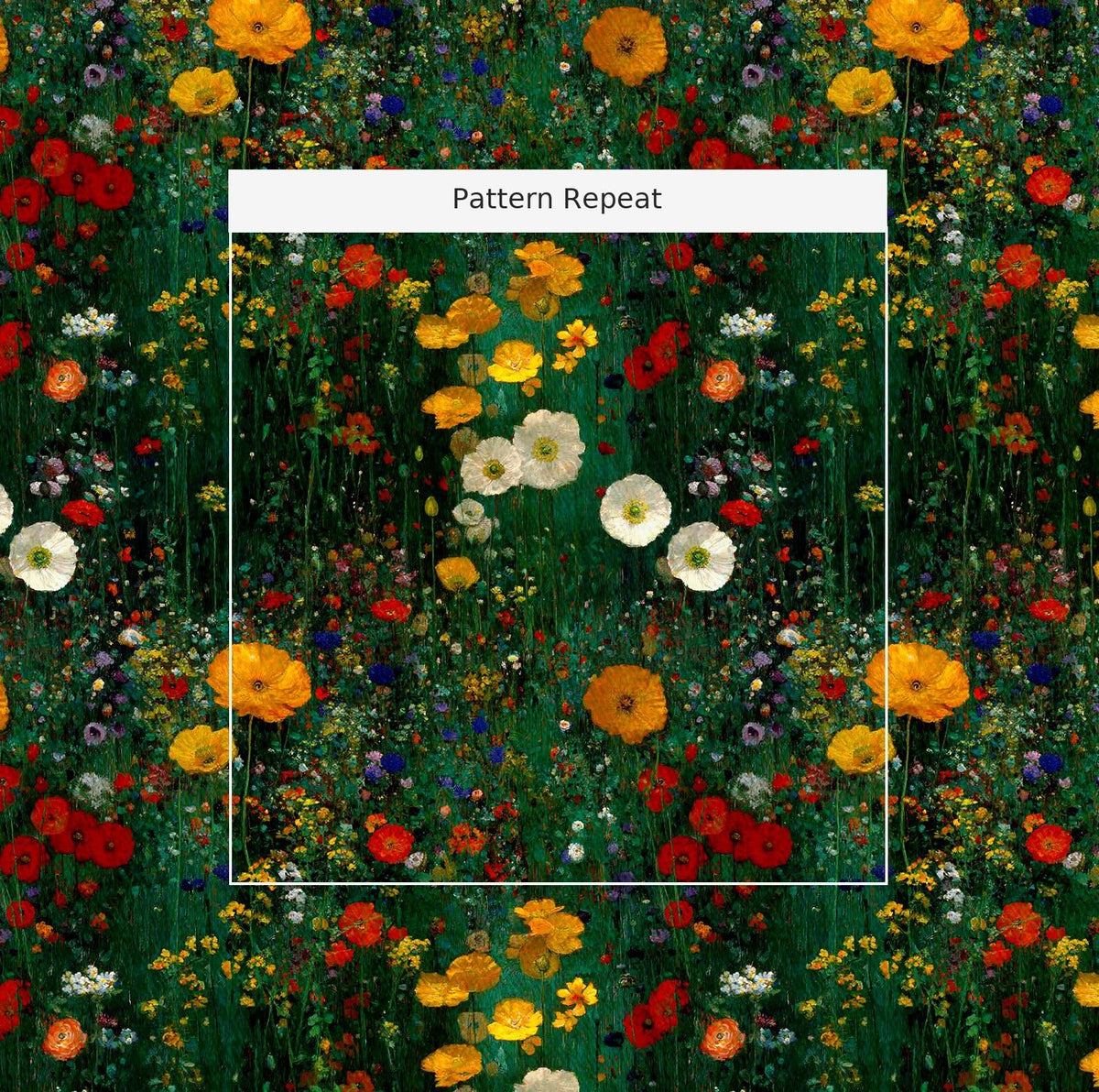 Sun Garden - Fabric - Painted Paper