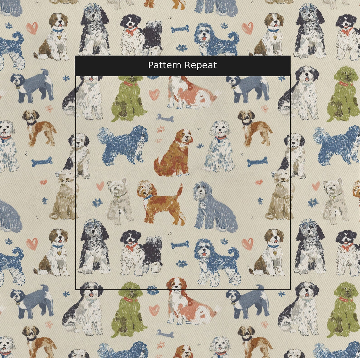 Sundays at the Park - Fabric - Painted Paper