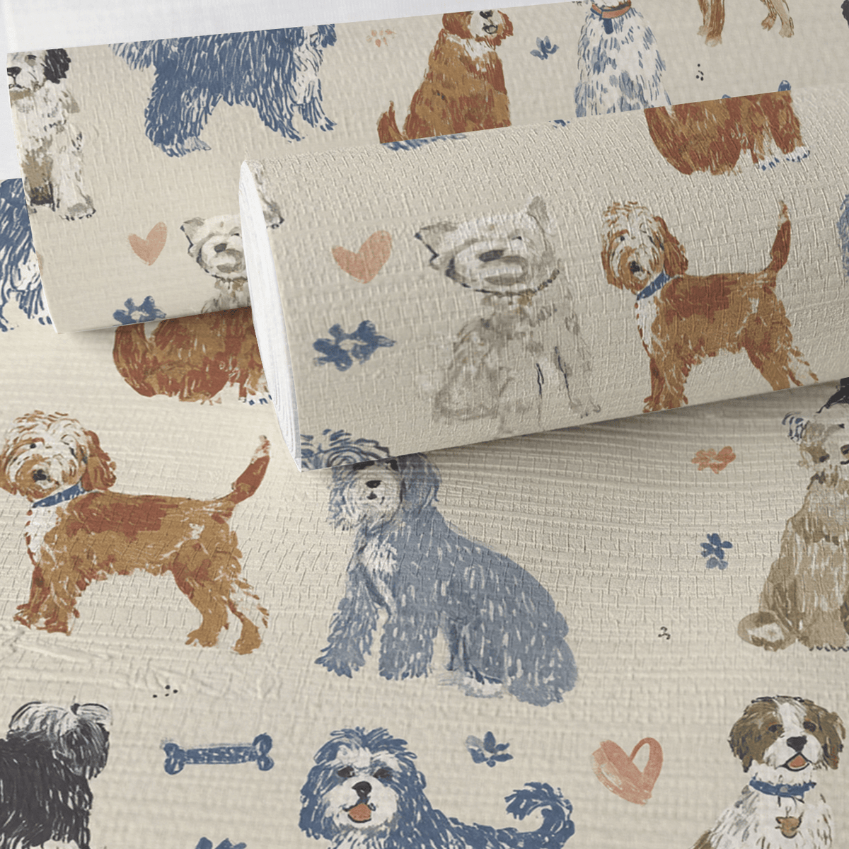 Sundays at the Park Faux Grasscloth Wallpaper - Painted Paper