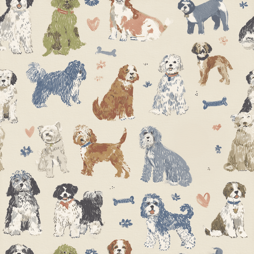 Sundays at the Park Wallpaper - Painted Paper
