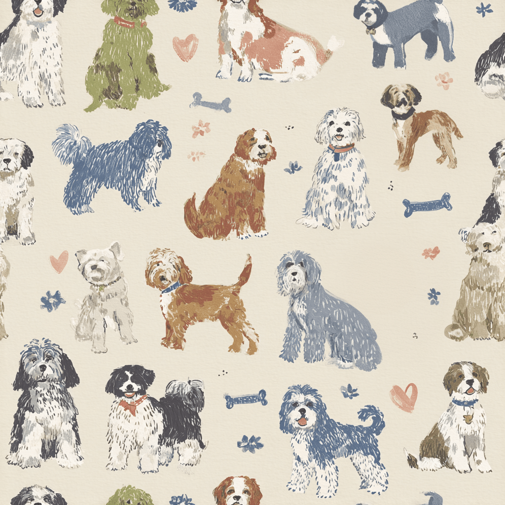Sundays at the Park Wallpaper - Painted Paper